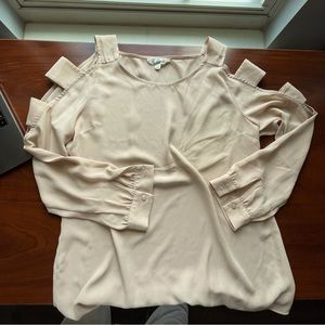 Pink rose open shoulder blouse